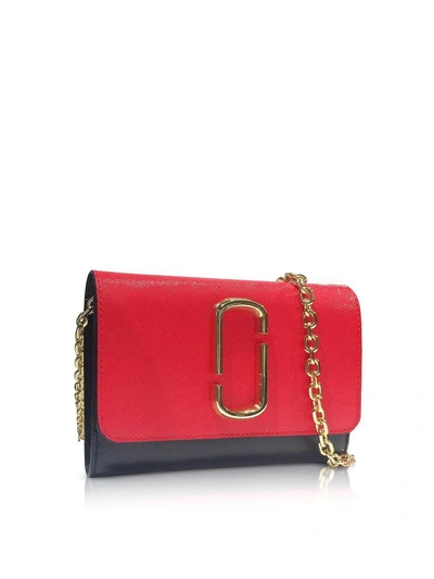 Shop Marc Jacobs Snapshot Chain Wallet Clutch In Poppy Red