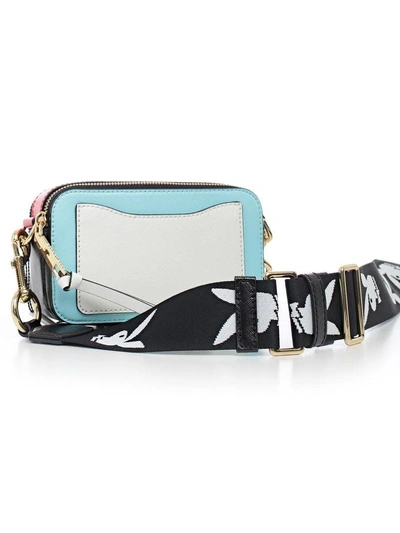 Shop Marc Jacobs Snapshot Small Camera Shoulder Bag In Baby Blue Multi