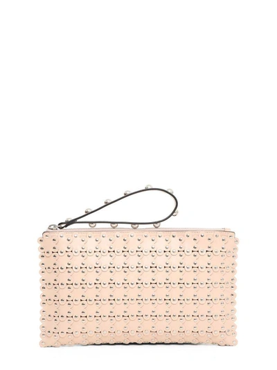 Shop Red Valentino Puzzle Pouch In Rosa