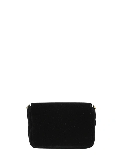 Shop L'autre Chose Black Velvet Mini Bag