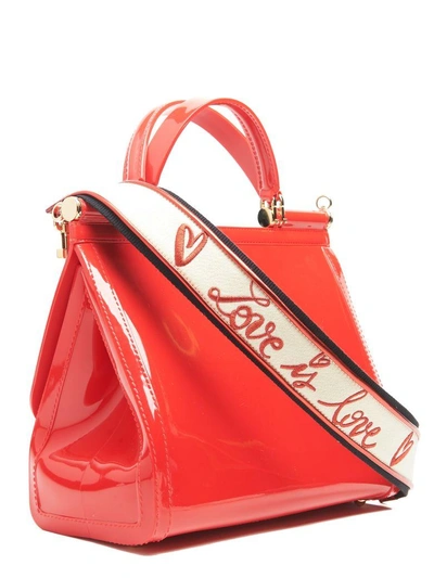 Shop Dolce & Gabbana 'sicily' Bag In Red