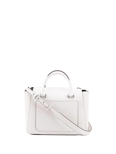 Shop Michael Kors White Leather Bag In Optic White