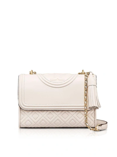 Tory Burch Fleming Leather Small Convertible Shoulder Bag In Birch |  ModeSens