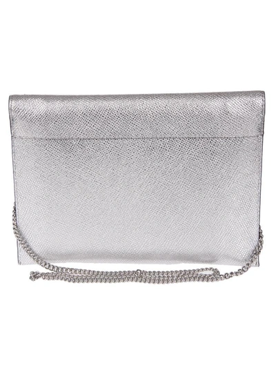 Shop Michael Michael Kors Barbara Envelope Clutch In Silver