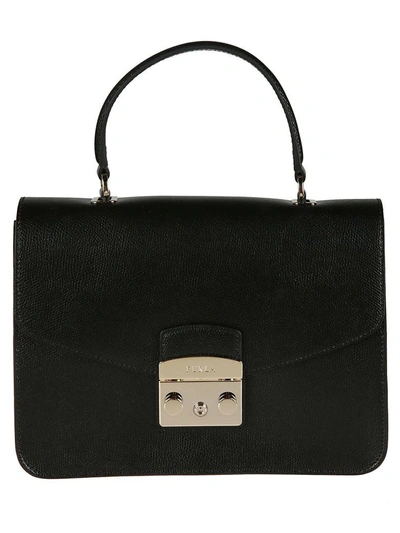 Shop Furla Metropolis Shoulder Bag In Black