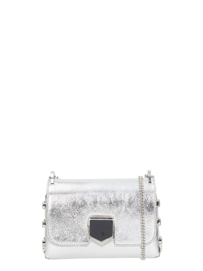 Shop Jimmy Choo Mini Lockett Bag In Silver