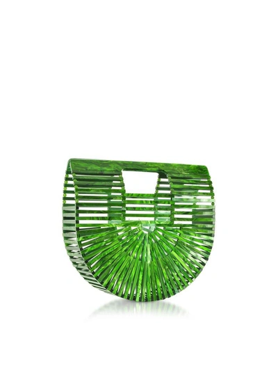 Shop Cult Gaia Malachite Acrylic Mini Ark Bag In Green