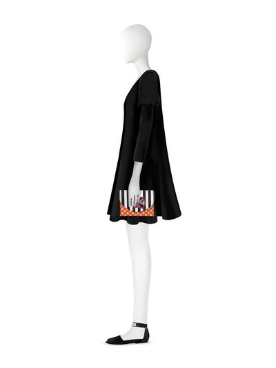 Shop Alessandro Enriquez Miracle Pop Amore Leather Clutch In Black/white