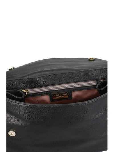 Shop L'autre Chose Black Leather Top Handle Bag