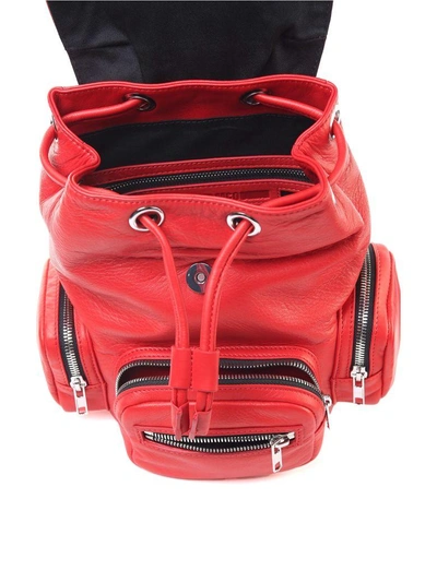 Shop Mcq By Alexander Mcqueen Mini Loveless Smooth-leather Backpack In Rosso