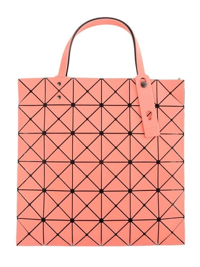 Shop Bao Bao Issey Miyake Lucent Frost Tote In Coral Pink