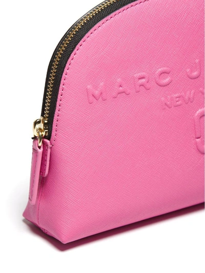 Shop Marc Jacobs Dome Cosmetics Clutch In Fuxia