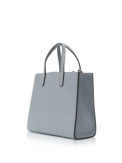 Shop Marc Jacobs Grainy Leather The Mini Grind Tote Bag In Slate