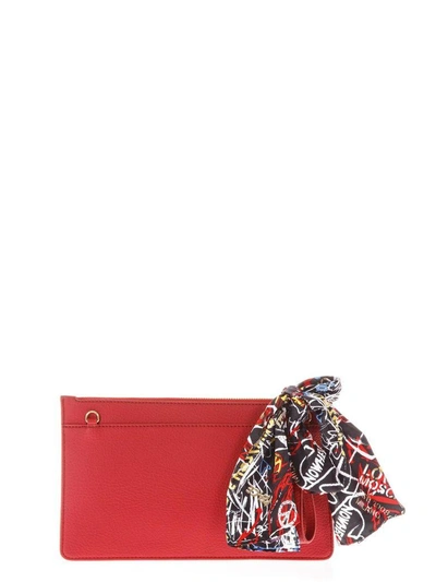 Shop Love Moschino Purse In Leather In Red