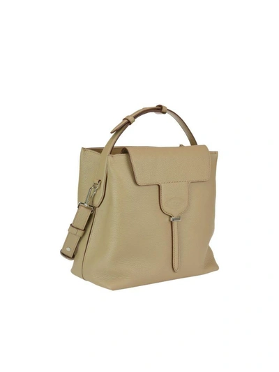 Shop Tod's Small Joy Bag In Light Tobacco
