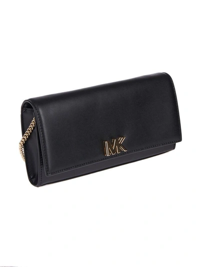 Shop Michael Michael Kors Mott Envelope Shoulder Bag In Black