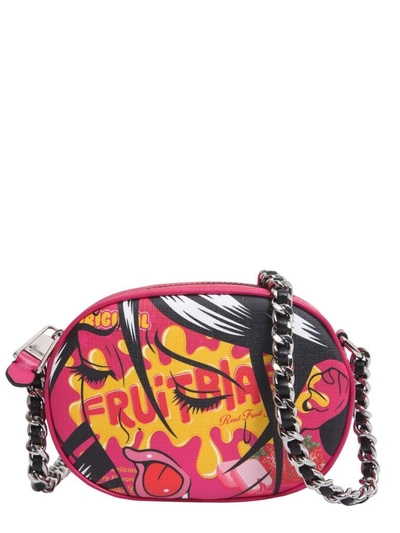 Shop Moschino Capsule Printed Crossbody Bag In Multicolor