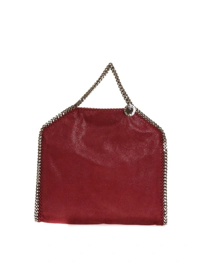Shop Stella Mccartney Opera Red Folding Falabella Tote Bag