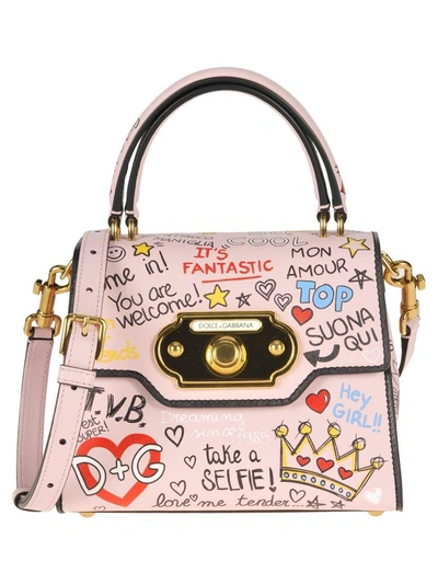 Shop Dolce & Gabbana Welcome Bag Small In Rose