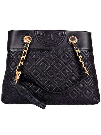 Shop Tory Burch Fleming Small Tote In Black