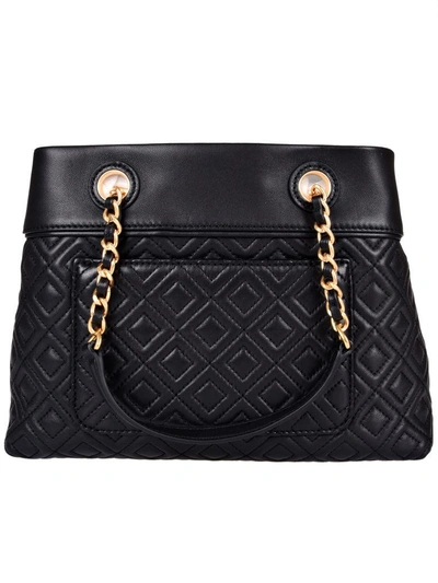 Shop Tory Burch Fleming Small Tote In Black