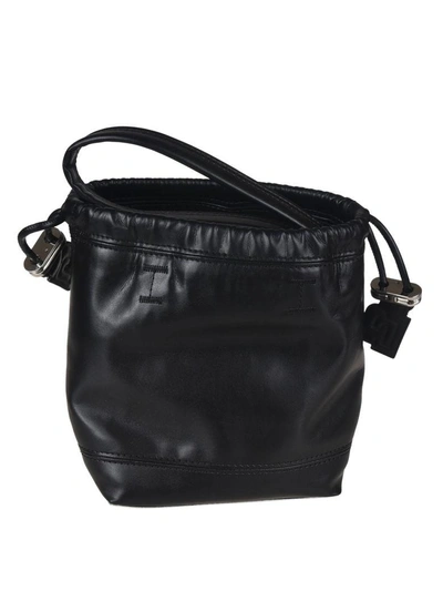 Shop Paco Rabanne Mini Bucket Shoulder Bag In Black
