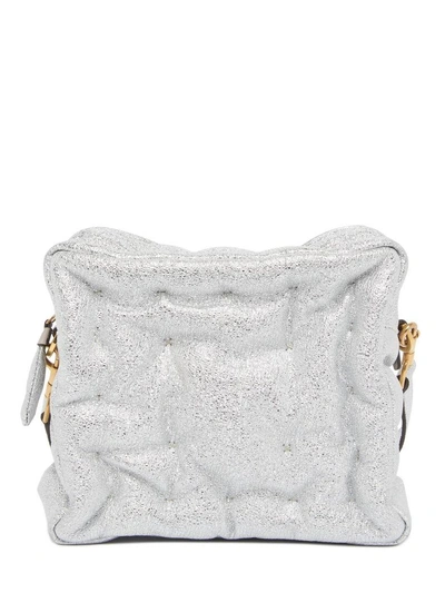 Shop Anya Hindmarch 'chubby Cube' Bag In Silver