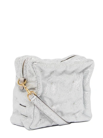 Shop Anya Hindmarch 'chubby Cube' Bag In Silver