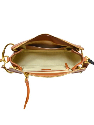 Shop Chloé Roy Medium Shoulder Bag In Caramel