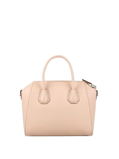 Givenchy 'small Antigona' Leather Satchel - Beige In Rosa