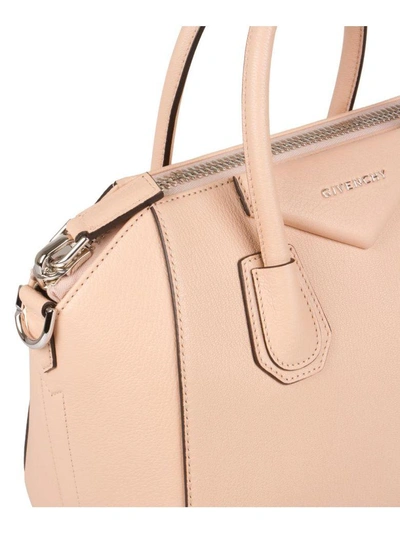 Givenchy 'small Antigona' Leather Satchel - Beige In Rosa