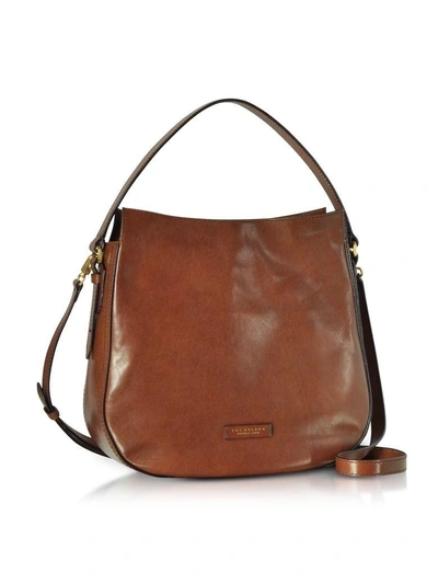 Shop The Bridge Florentin Brown Leather Shoulder Bag