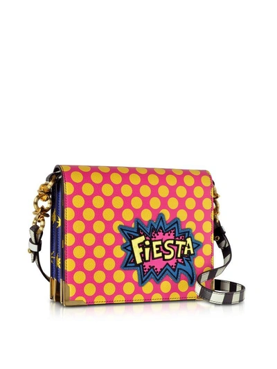 Shop Alessandro Enriquez Hera Pop Fiesta Leather Shoulder Bag In Red