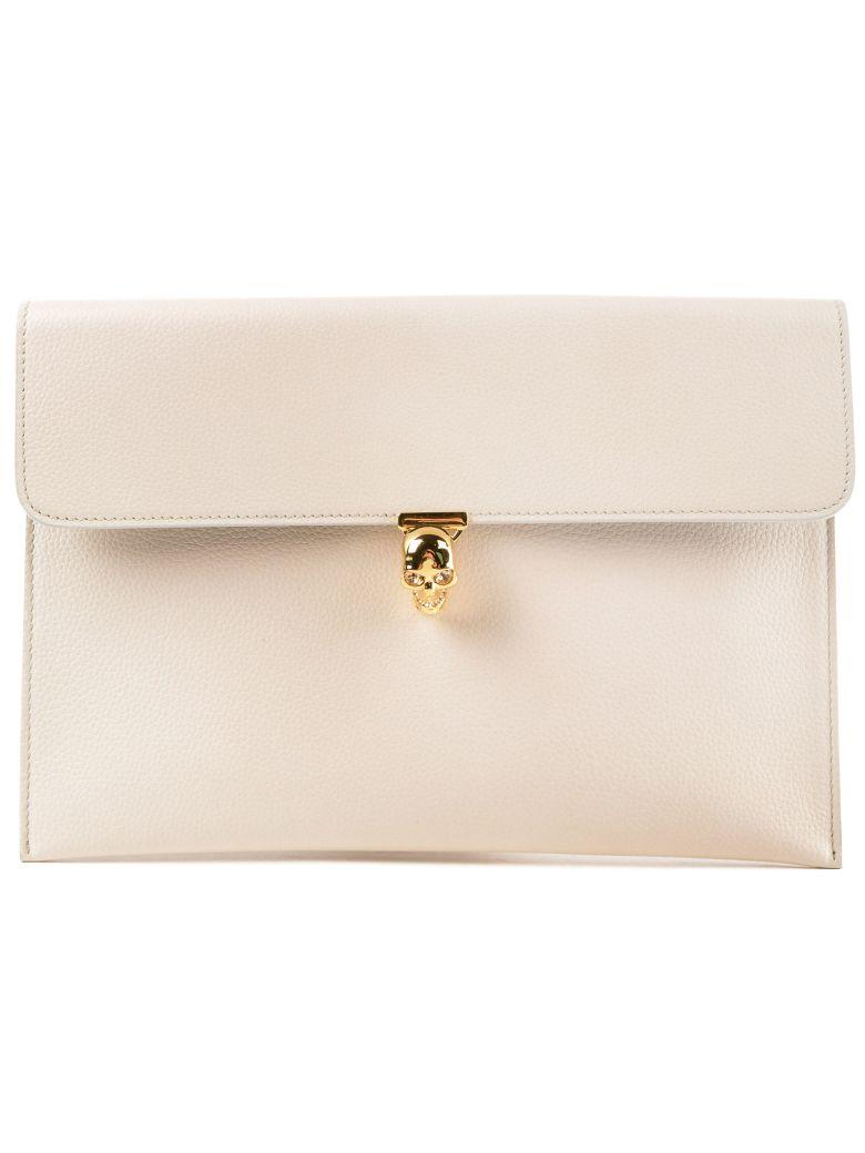 Alexander Mcqueen Skull Closure Envelope Clutch In Off White | ModeSens