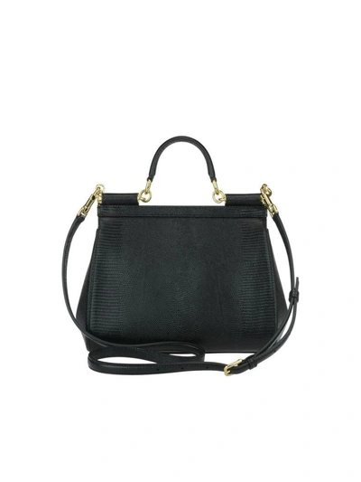 Shop Dolce & Gabbana Medium Sicily Bag In Black