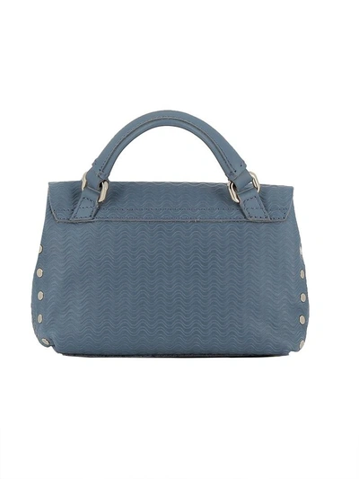 Shop Zanellato Marea Leather Shoulder Bag In Blue