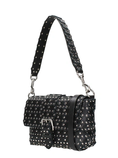 Shop Red Valentino Small Flower Puzzle Bag In Black