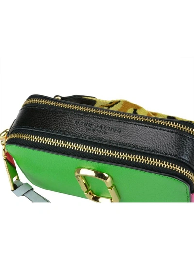 Shop Marc Jacobs Snapshot Bag In Jade Multi