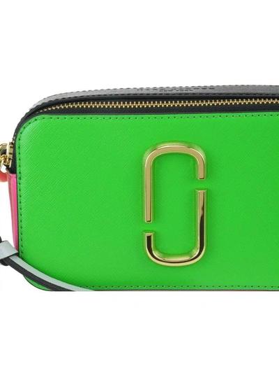 Shop Marc Jacobs Snapshot Bag In Jade Multi