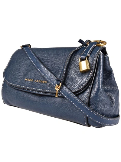 Shop Marc Jacobs Boho Grind Shoulder Bag In Blue Sea