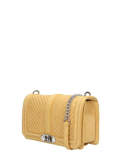 Shop Rebecca Minkoff Chevron Quilted Love Crossbody In Leather Color