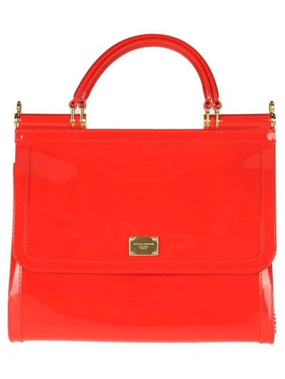 Shop Dolce & Gabbana Sicily Rubber In Red