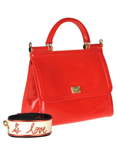 Shop Dolce & Gabbana Sicily Rubber In Red