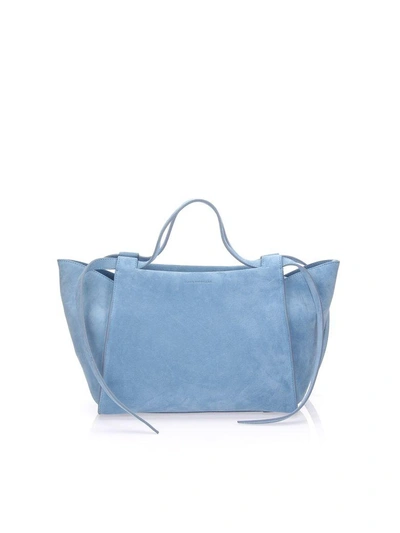 Shop Elena Ghisellini Usonia Handbag In Blue