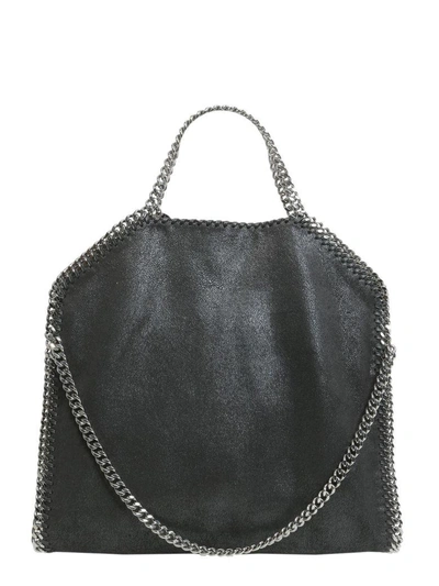 Shop Stella Mccartney Falabella Fold Over Tote In Nero