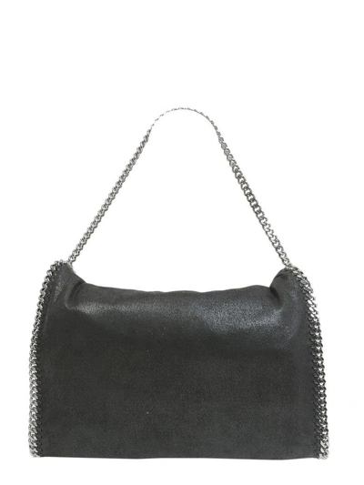 Shop Stella Mccartney Falabella Fold Over Tote In Nero