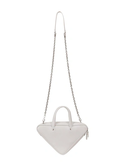 Shop Balenciaga White Triangle Duffle Xs Bag