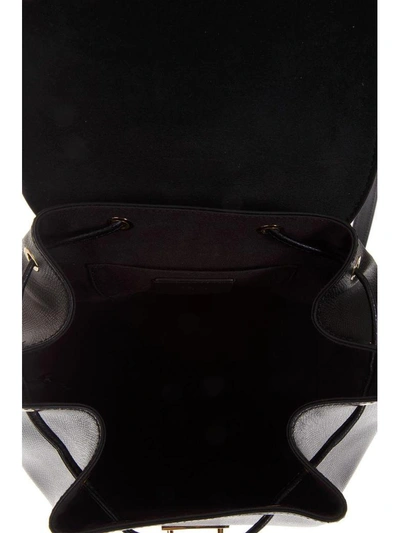 Shop Fendi Backpack In Leather In Black