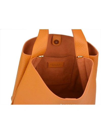 Shop Orciani Jackie Shoulder Bag In Mustard