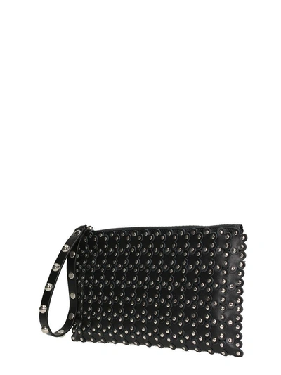 Shop Red Valentino Flower Puzzle Clutch Bag In Black